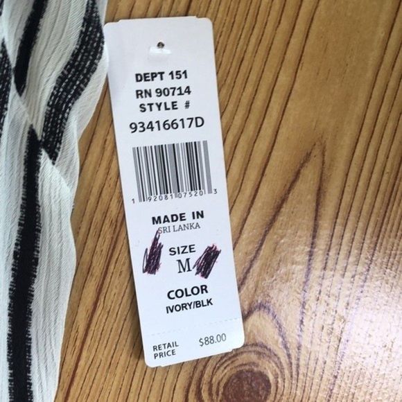 MSK women black/white dress size M, NWT - Picture 3 of 11